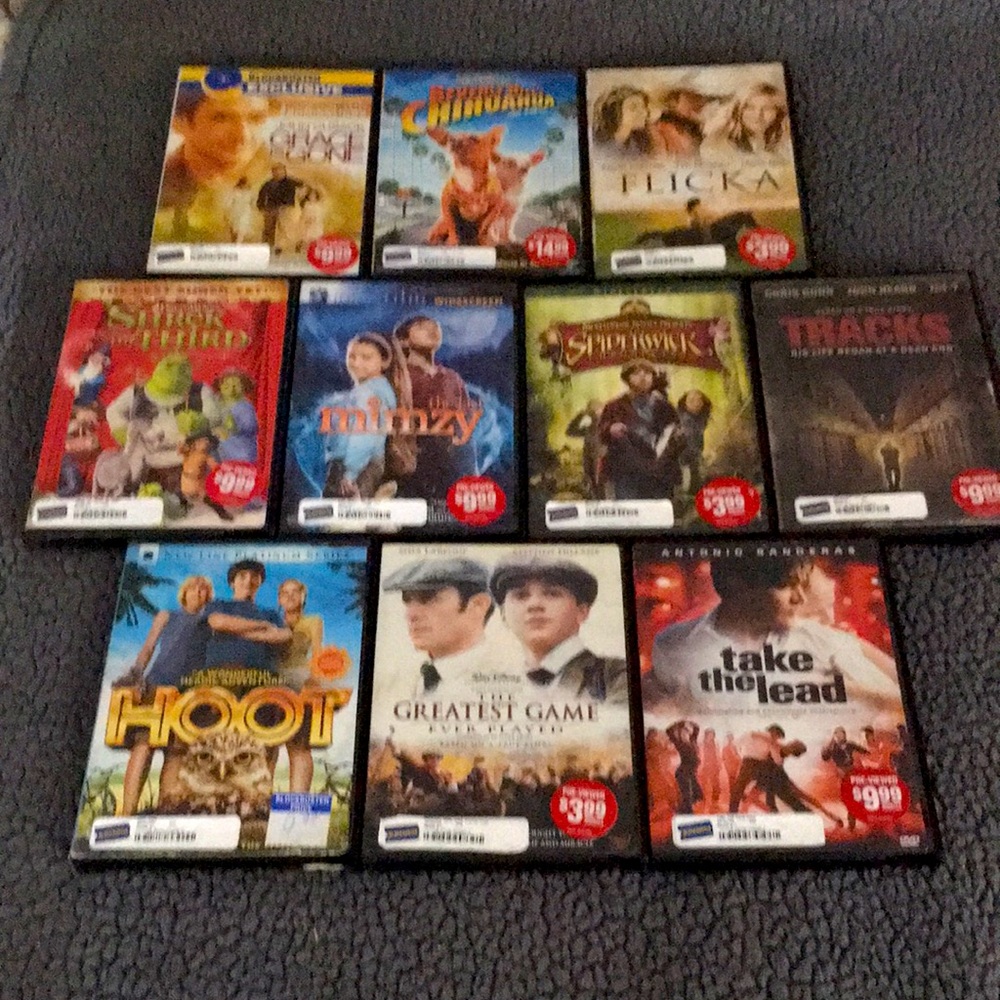 Rare collection of 10 BLOCKBUSTER DVD’s